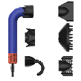 Фен для волос Beheart Hair Dryer X11 PRO EU (Насадок 6шт)